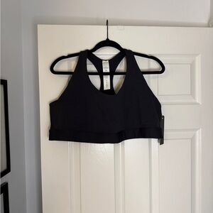 Racerback Black Medium-Support Sports Bra